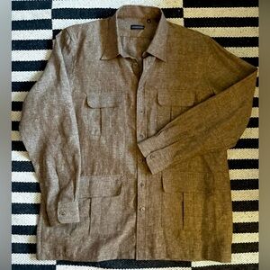 Silk and linen Traveler jacket shirt. XL